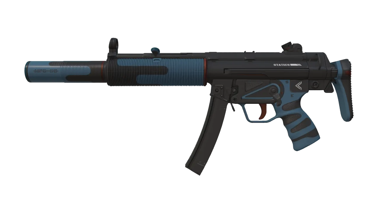 MP5-SD | Statics (Factory New) — Dust II light, front