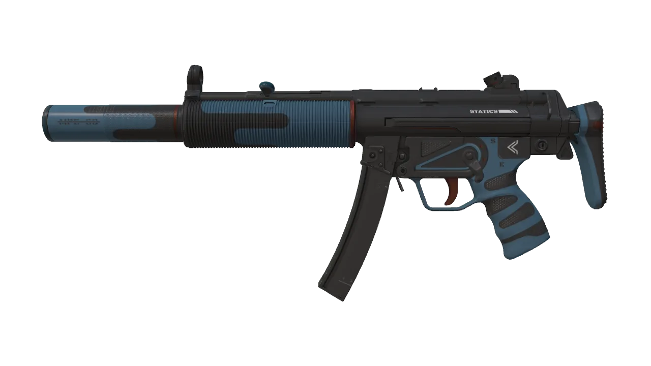 MP5-SD | Statics (Field-Tested) — Dust II light, front
