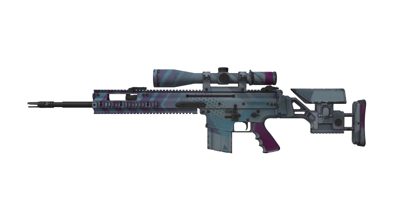 Souvenir SCAR-20 | Wild Berry (Field-Tested) — Dust II light, front