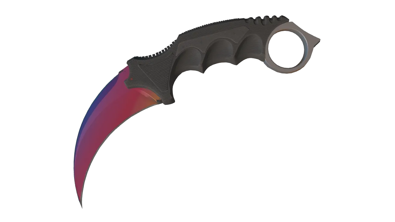 Karambit | Fade seed #233, front