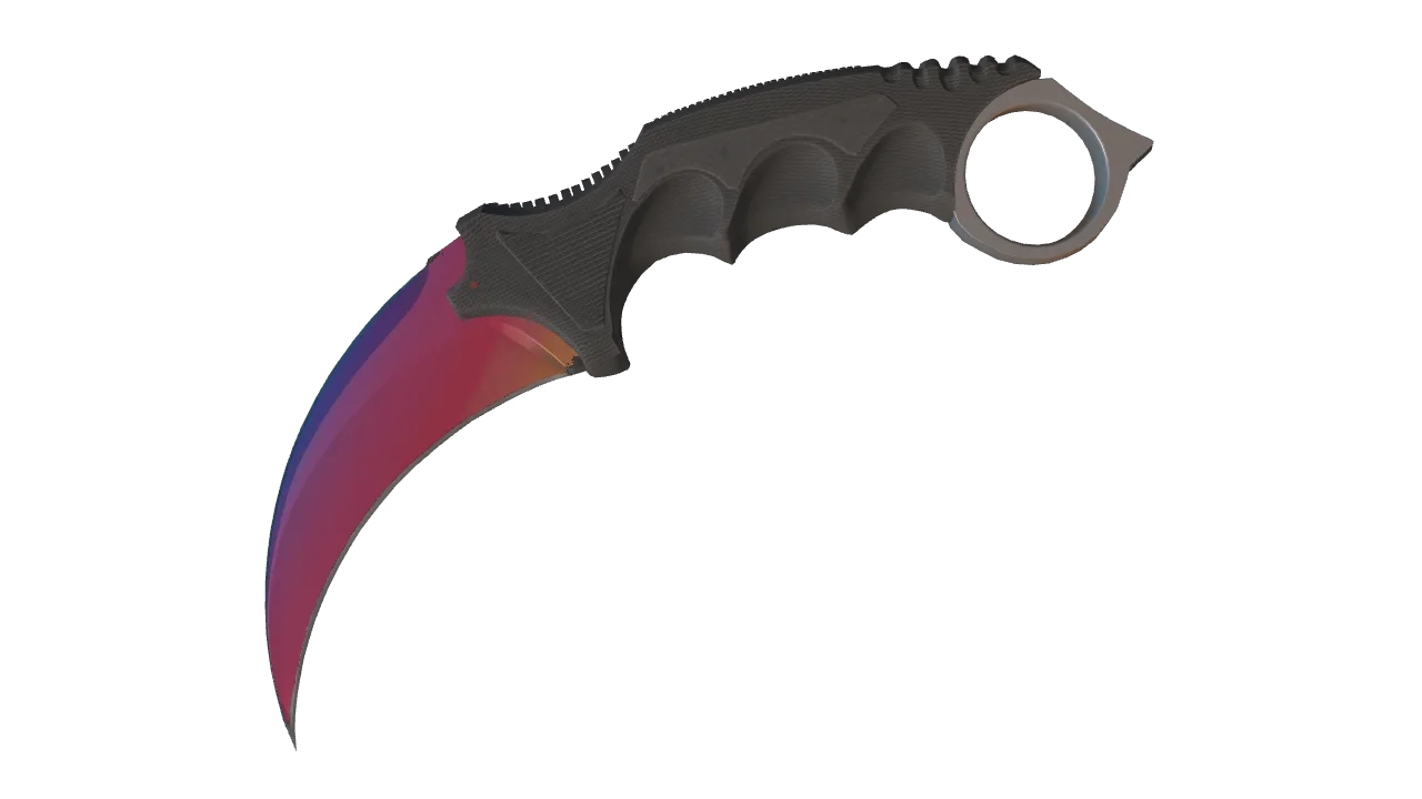 Karambit | Fade seed #660, front