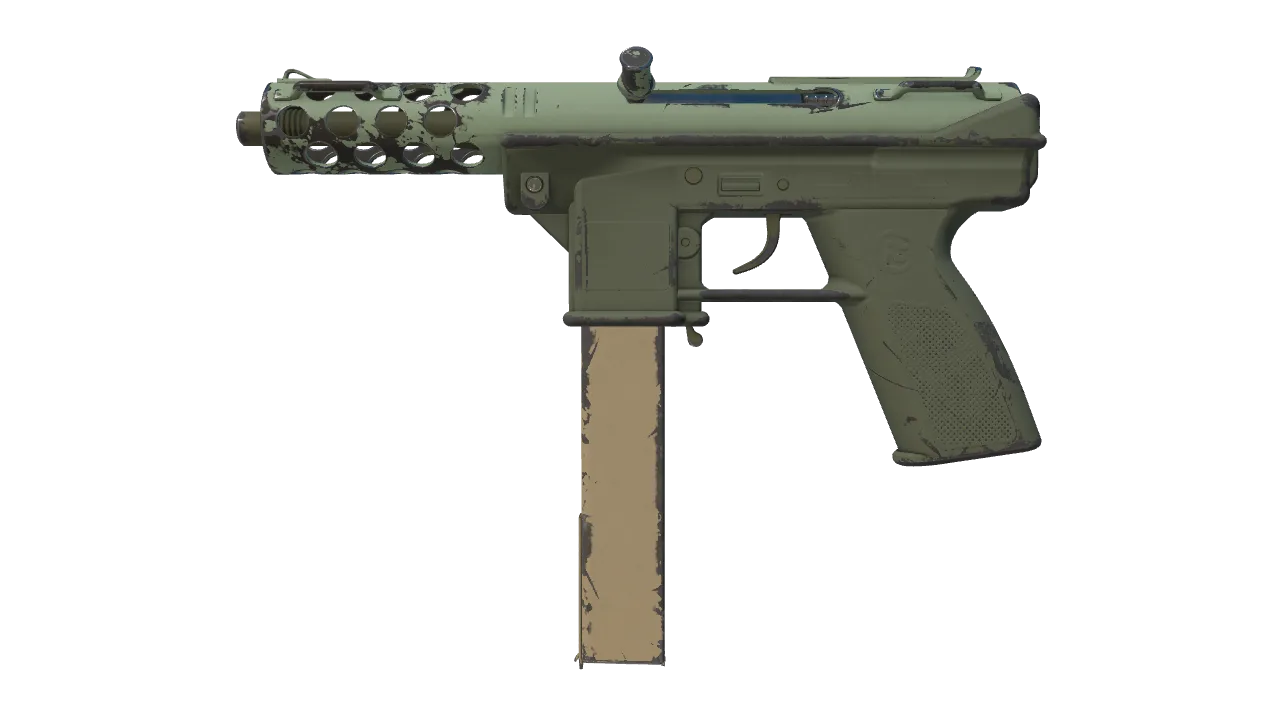Tec-9 | Groundwater (Field-Tested) — Dust II light, front