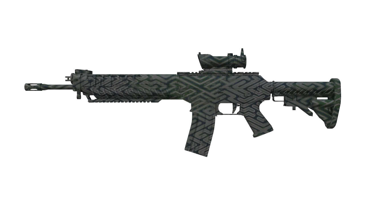 Souvenir SG 553 | Barricade (Factory New) — Dust II light, front