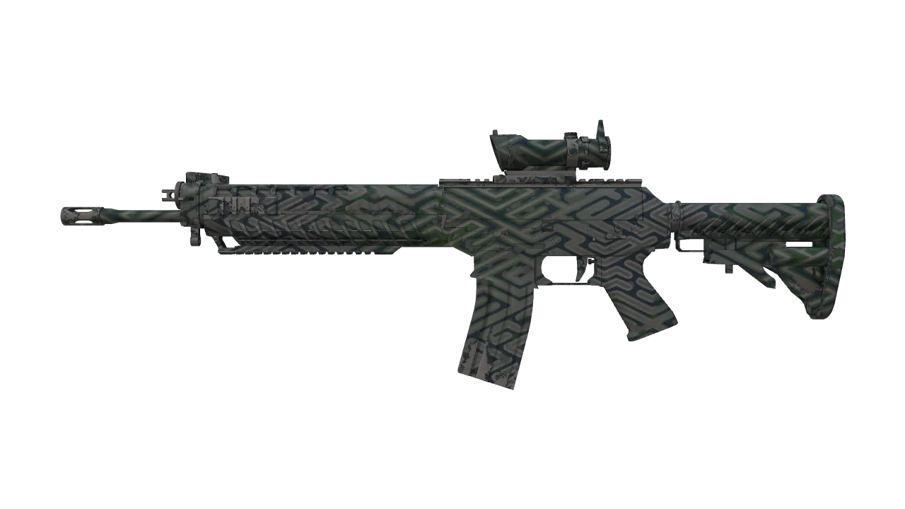 SG 553 | Barricade (Minimal Wear) — Dust II light, front