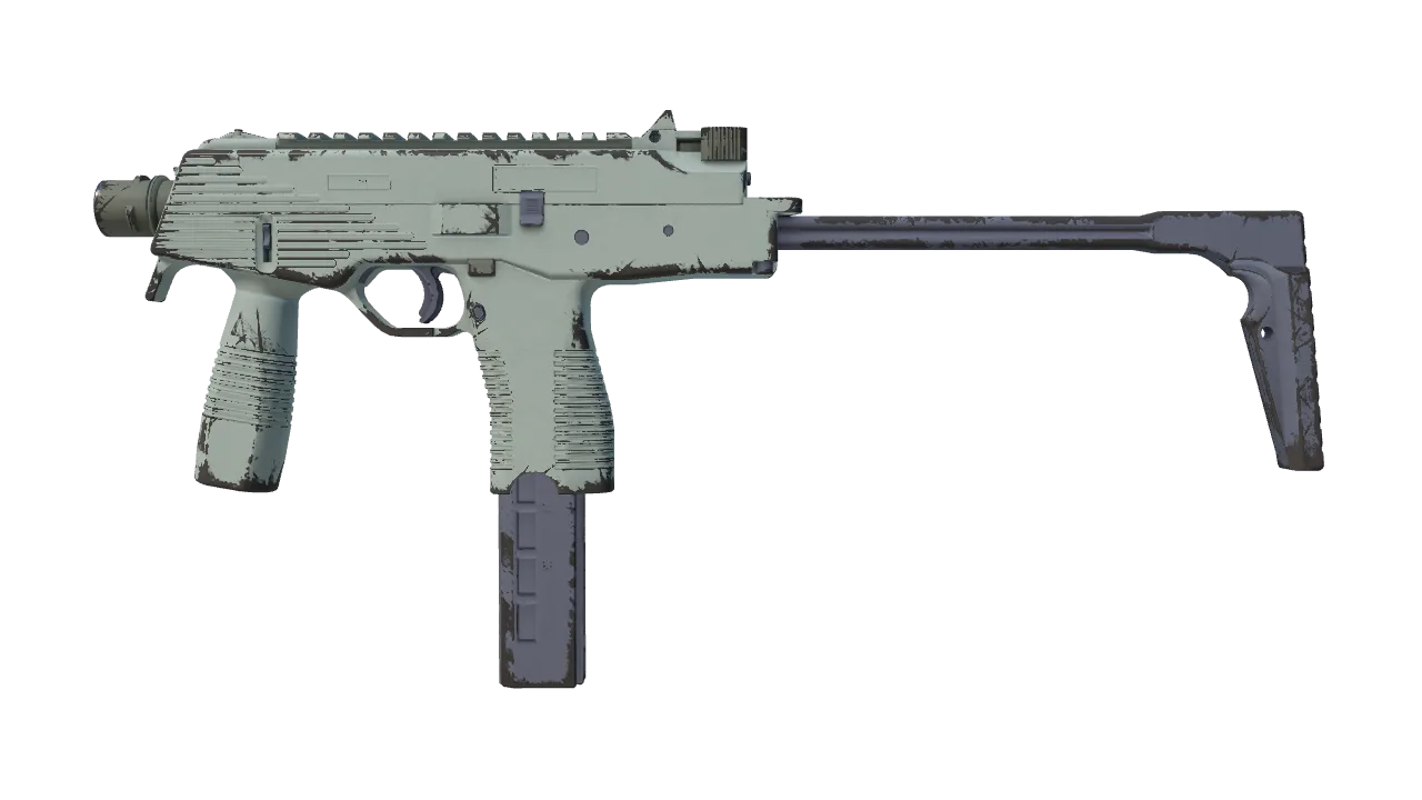 MP9 | Storm (Field-Tested) — Dust II light, front