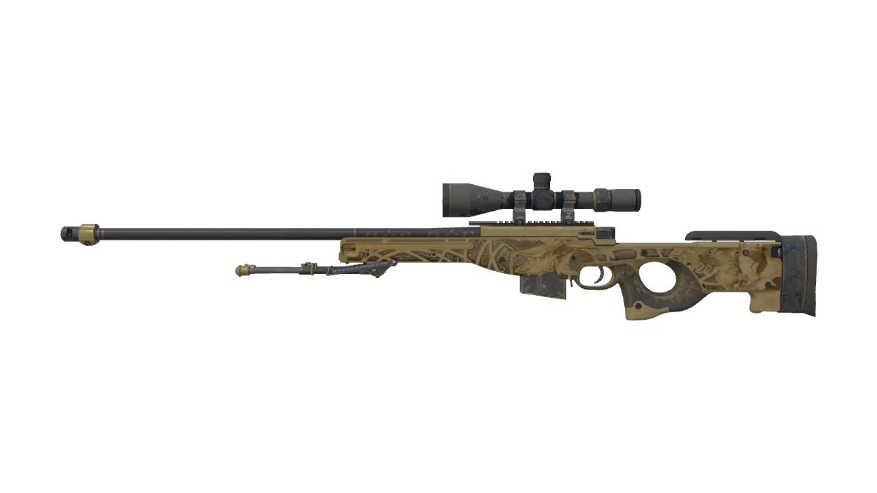 AWP | Queen's Gambit (Battle-Scarred) — Dust II light, front