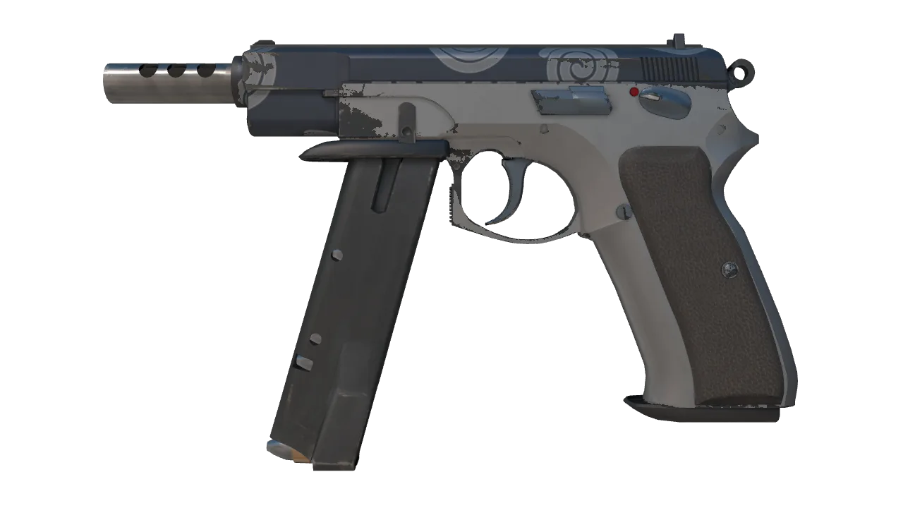 CZ75-Auto | Twist (Field-Tested) — Dust II light, front