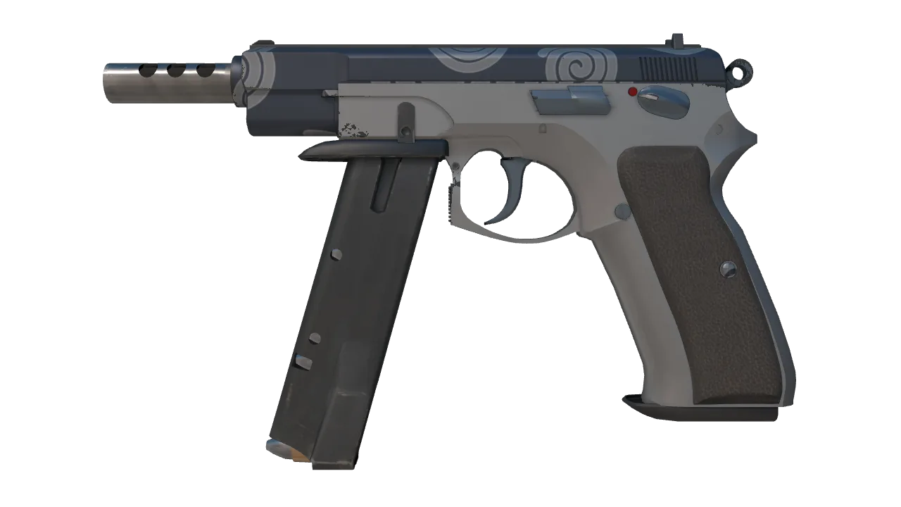 CZ75-Auto | Twist (Minimal Wear) — Dust II light, front