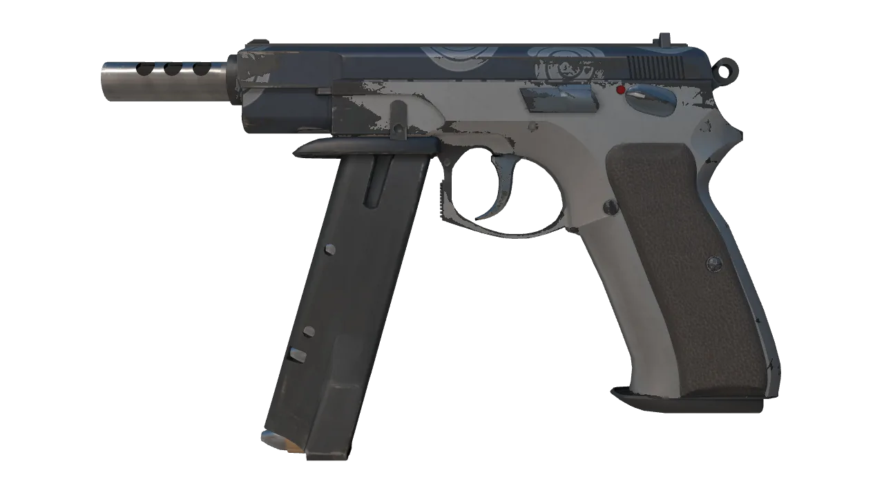 CZ75-Auto | Twist (Well-Worn) — Dust II light, front