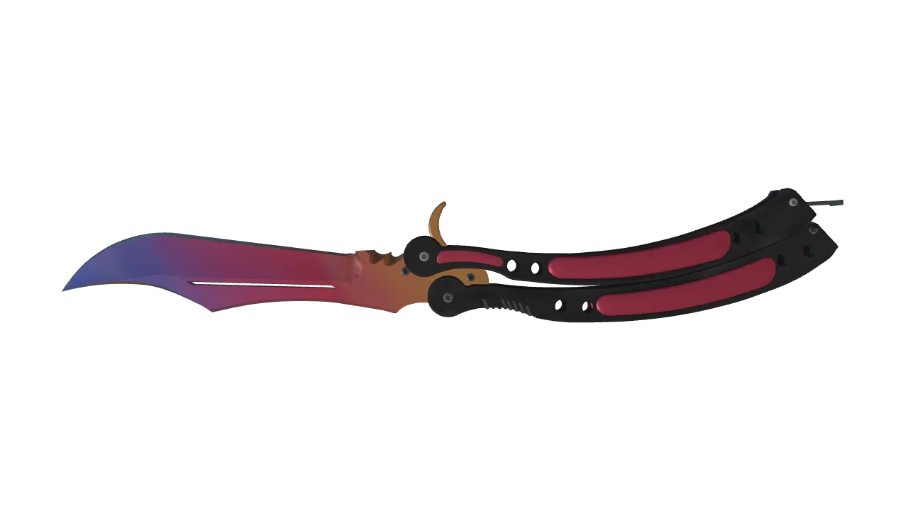 Butterfly Knife | Fade seed #147, back