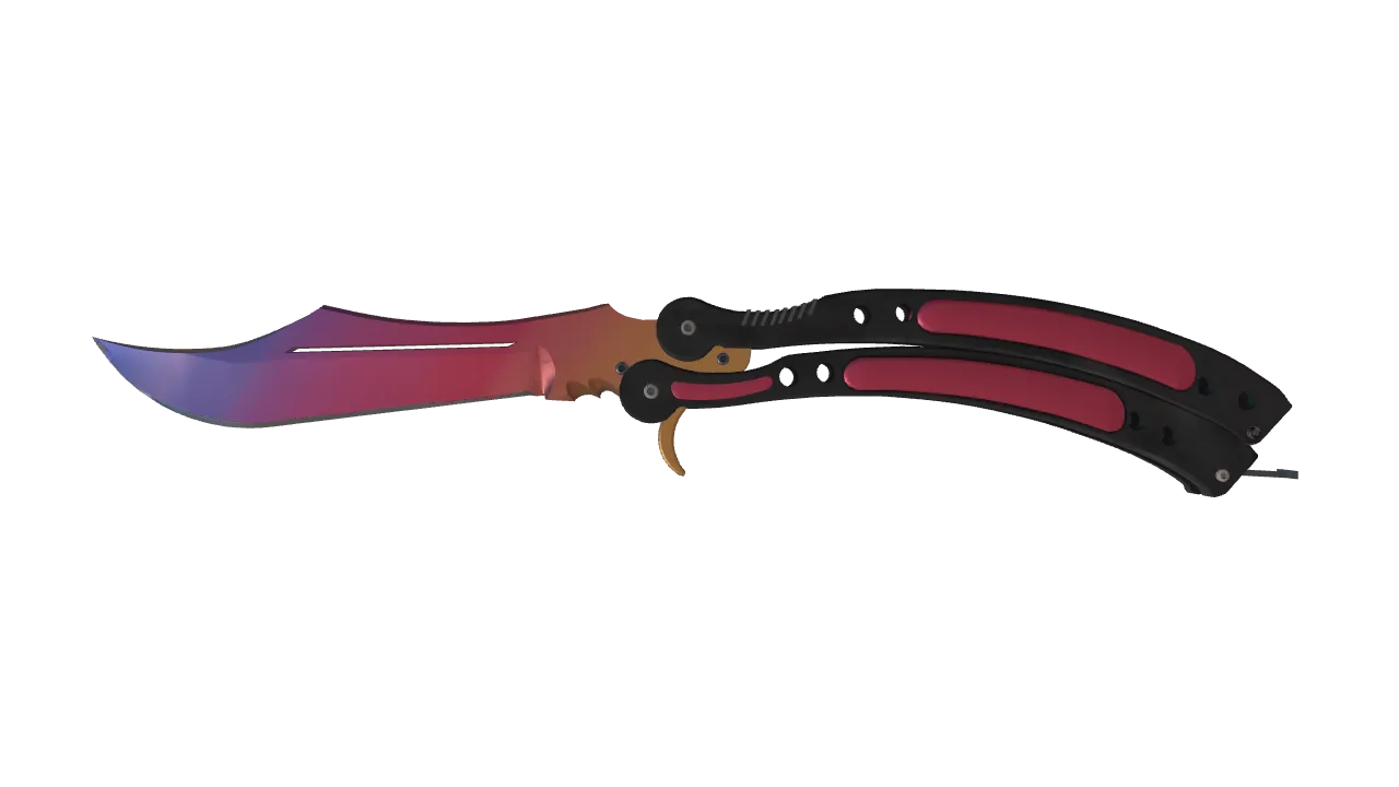 Butterfly Knife | Fade seed #577, front