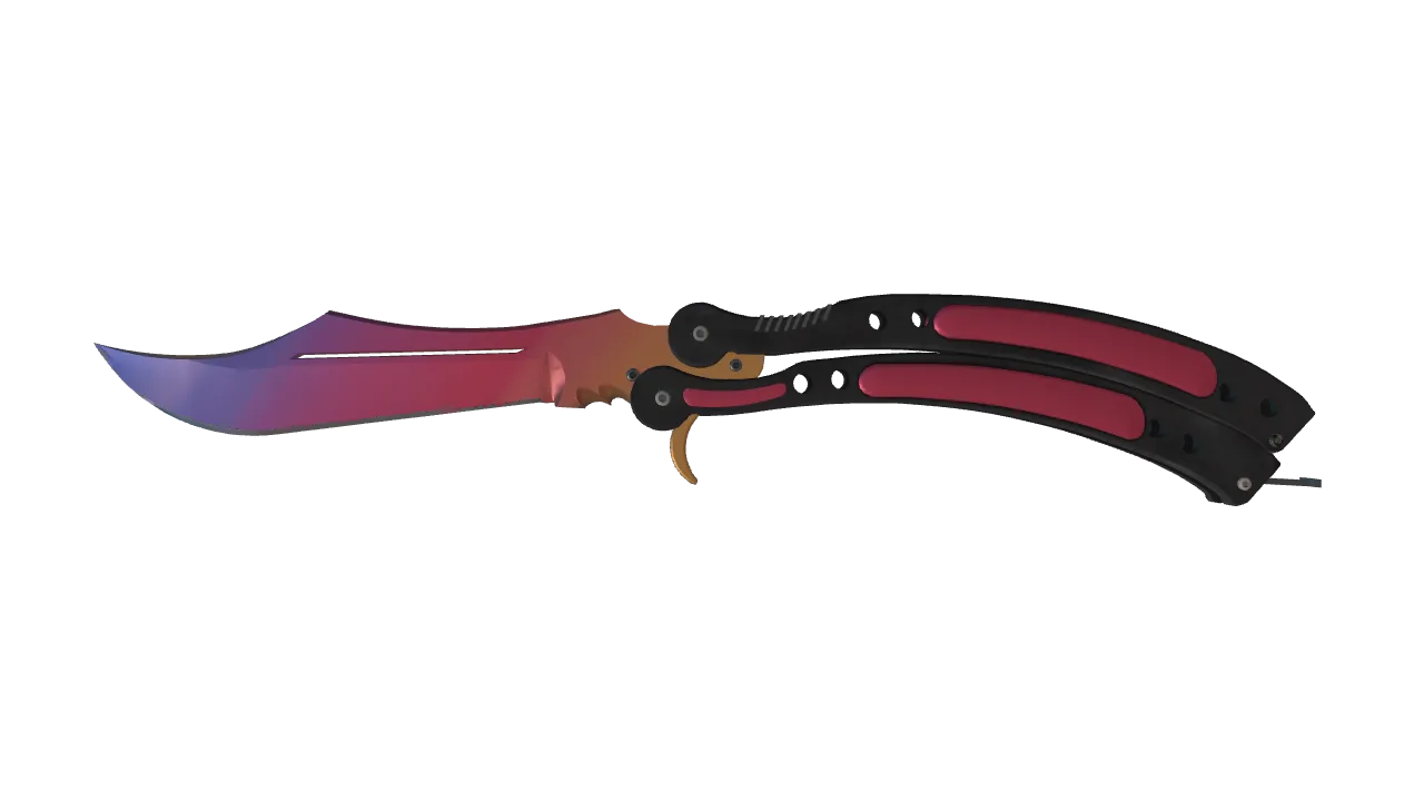 Butterfly Knife | Fade seed #636, front