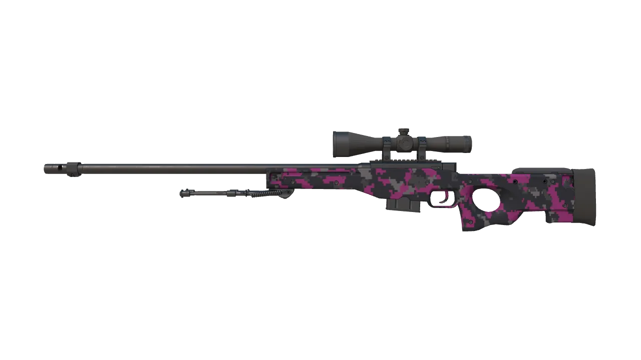 AWP | Pink DDPAT (Factory New) — Dust II light, front