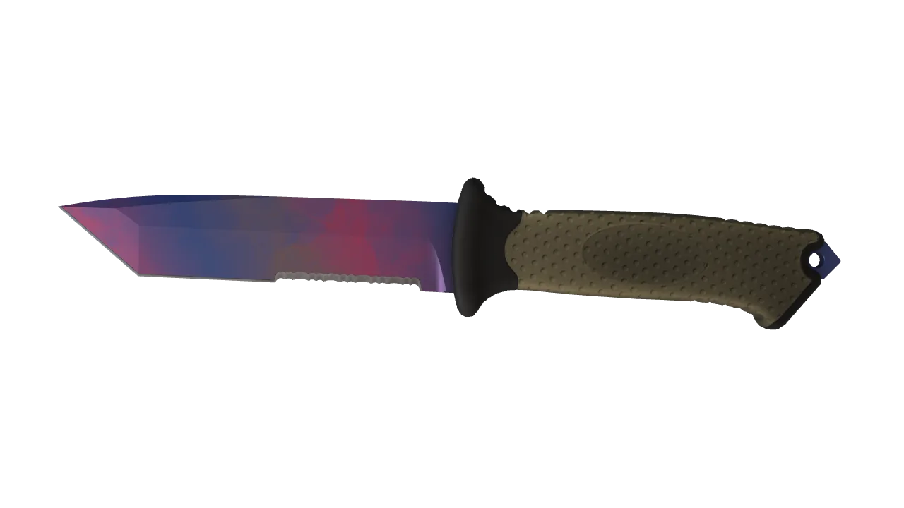 ★ Ursus Knife | Doppler (Phase 1) (Minimal Wear) — Dust II light, front