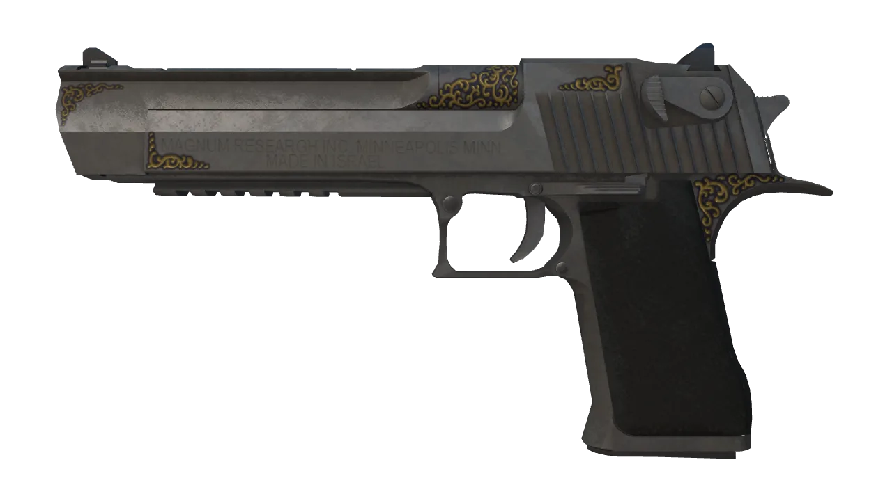Souvenir Desert Eagle | Heirloom (Battle-Scarred) — Dust II light, front