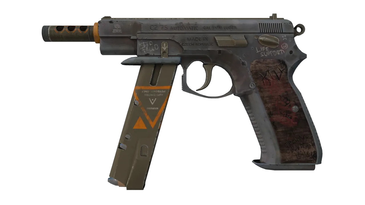 CZ75-Auto | Vendetta (Field-Tested) — Dust II light, front