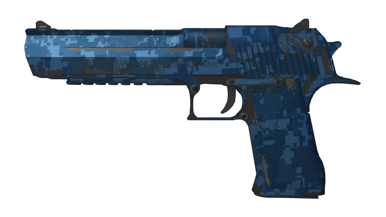 Desert Eagle | Cobalt Disruption (Field-Tested) — Dust II light, front