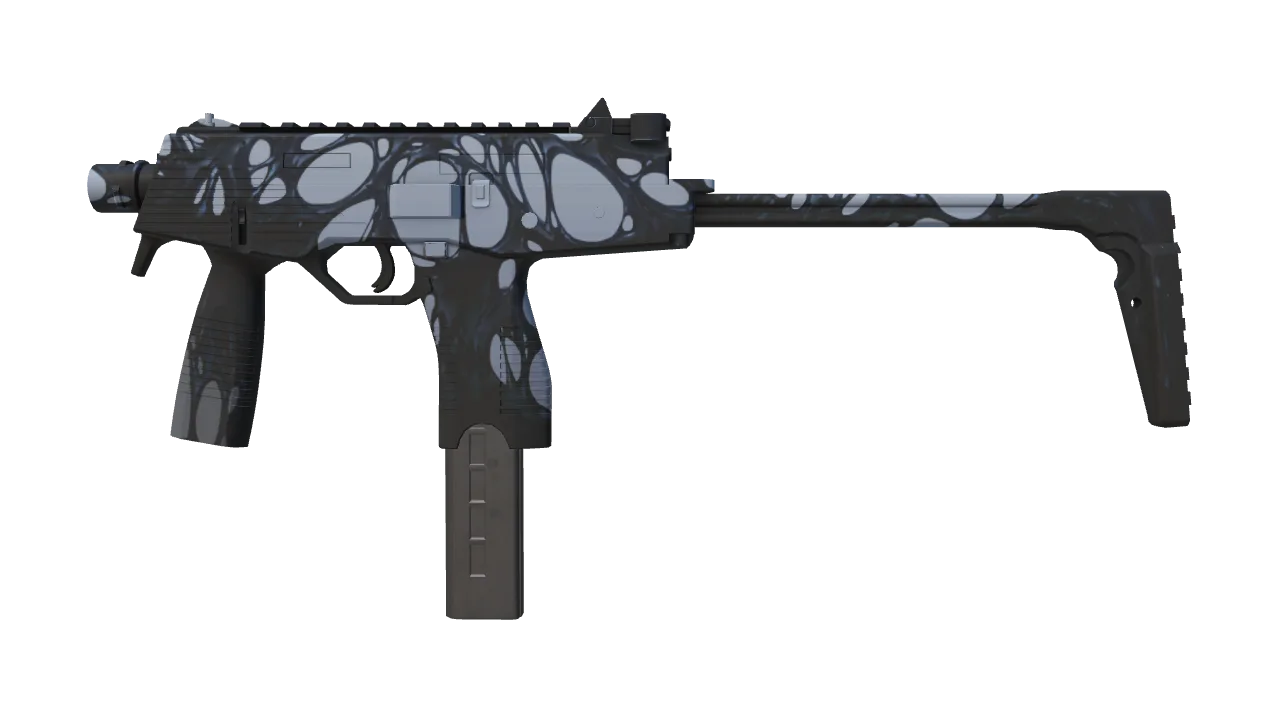 Souvenir MP9 | Goo (Minimal Wear) — Dust II light, front