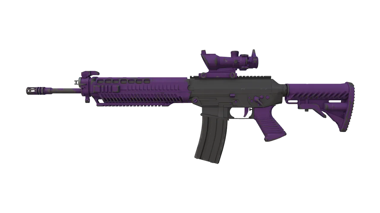 SG 553 | Ultraviolet (Field-Tested) — Dust II light, front