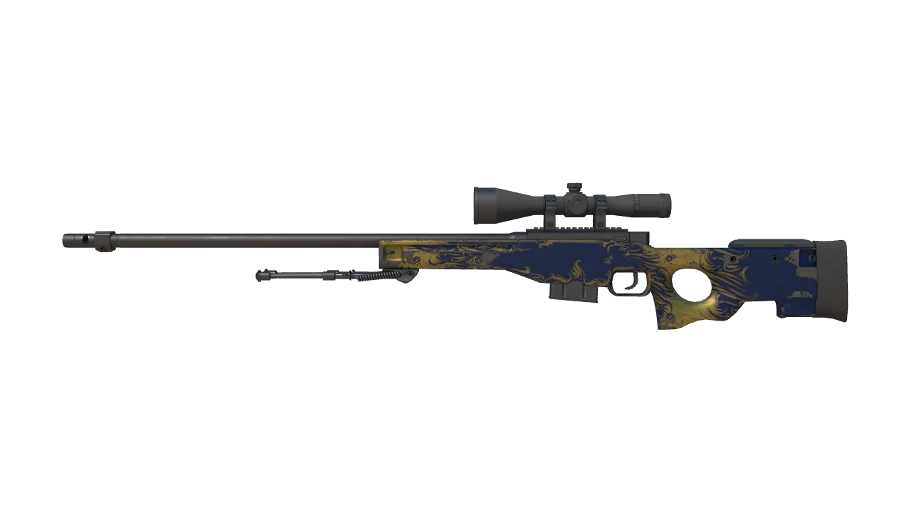 AWP | Man-o'-war (Field-Tested) — Dust II light, front
