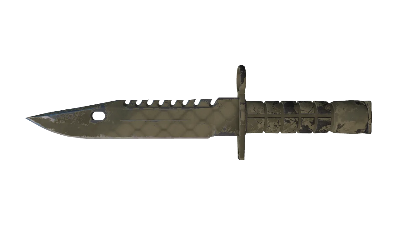 ★ M9 Bayonet | Safari Mesh (Field-Tested) — Dust II light, front