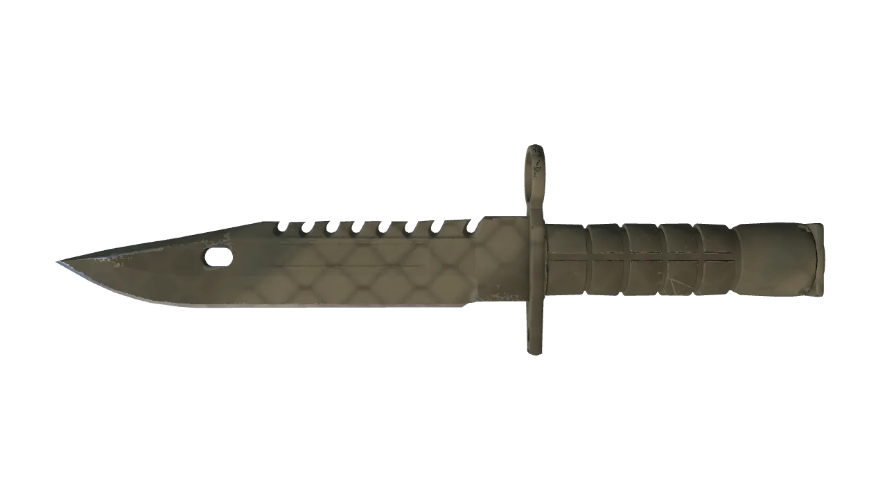 ★ M9 Bayonet | Safari Mesh (Minimal Wear) — Dust II light, front