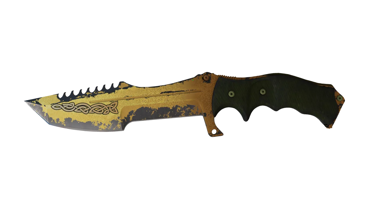 ★ Huntsman Knife | Lore (Battle-Scarred) — Dust II light, front