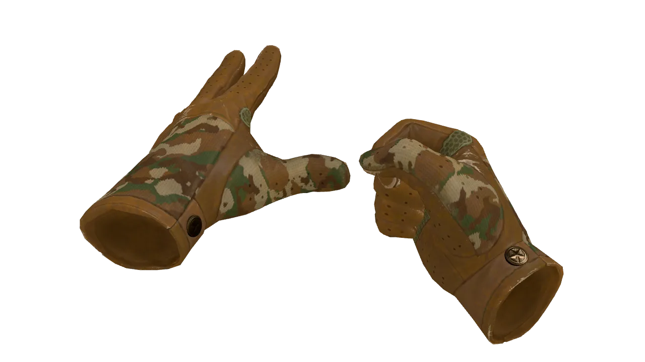 ★ Driver Gloves | Convoy (Field-Tested) — Dust II light, front