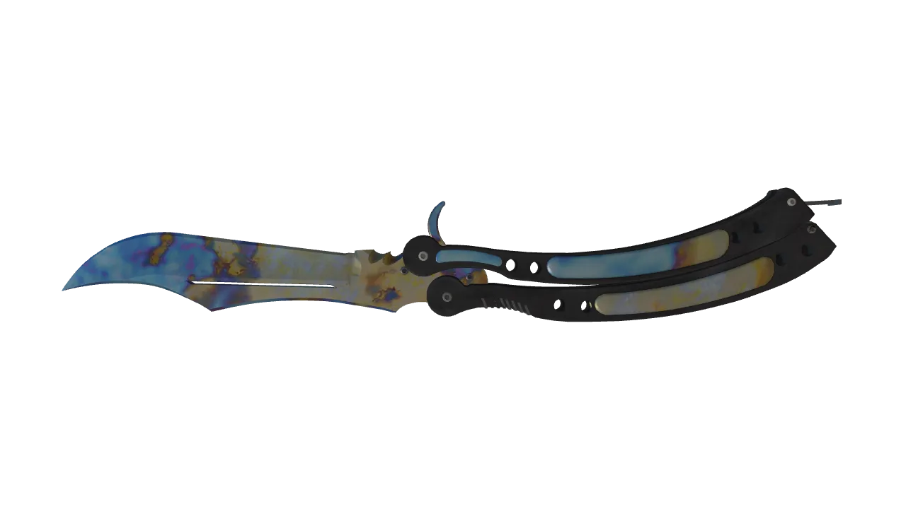 Butterfly Knife | Case Hardened seed #11, back