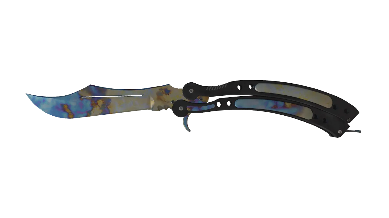 Butterfly Knife | Case Hardened seed #11, front