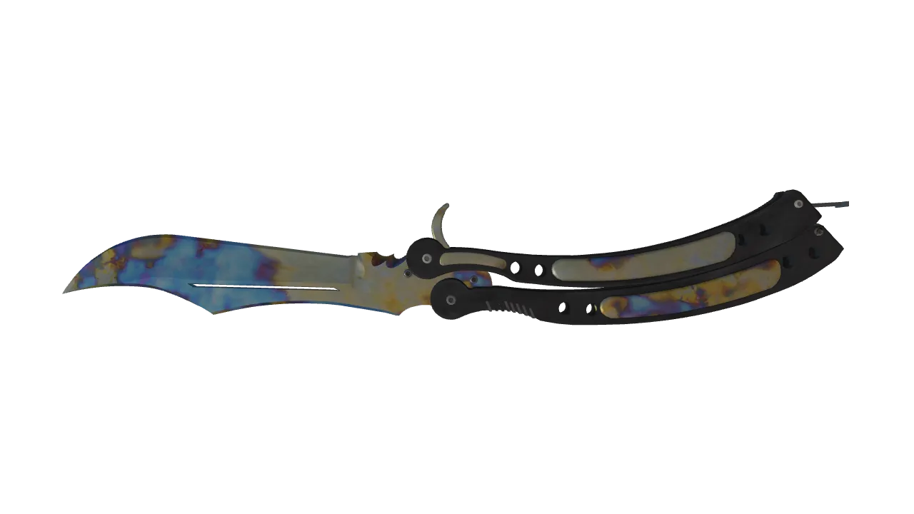 Butterfly Knife | Case Hardened seed #116, back