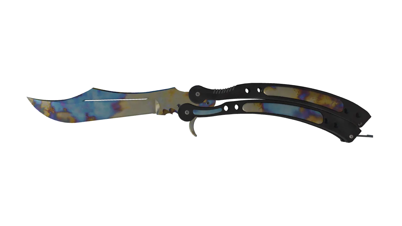 Butterfly Knife | Case Hardened seed #116, front