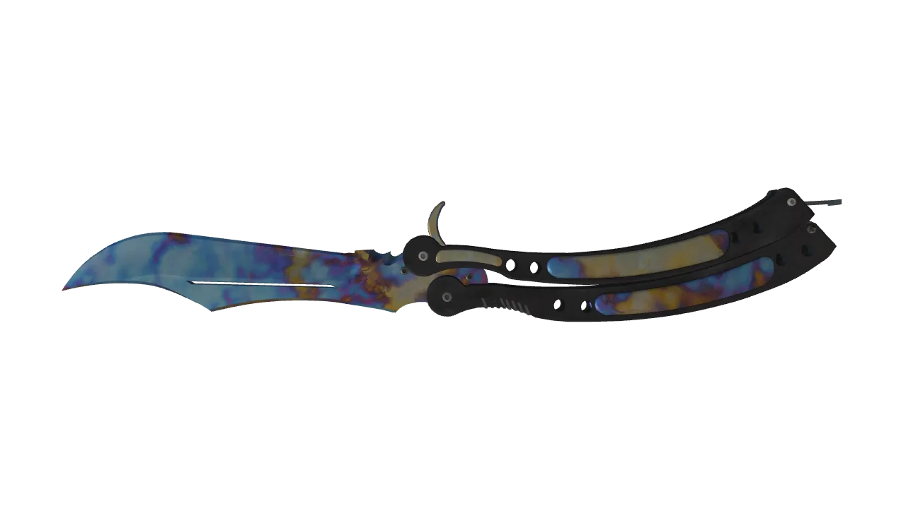 Butterfly Knife | Case Hardened seed #194, back