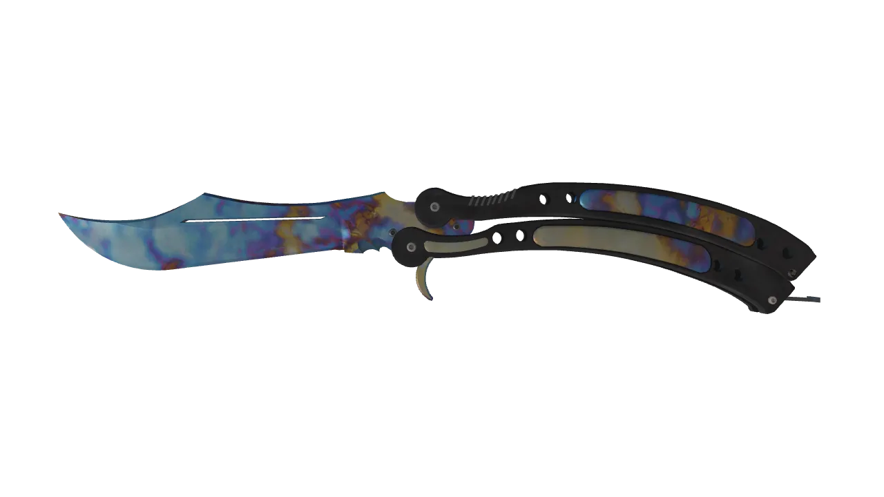 Butterfly Knife | Case Hardened seed #194, front