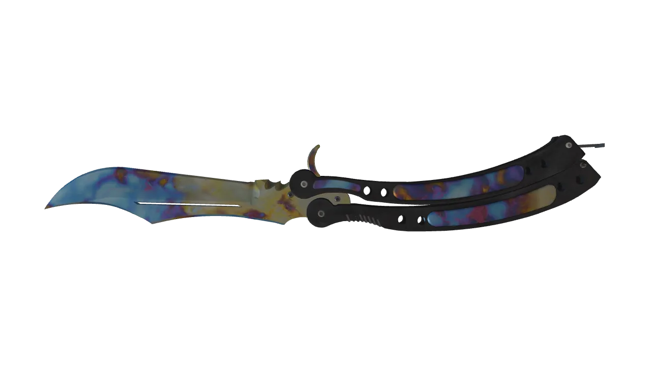 Butterfly Knife | Case Hardened seed #20, back