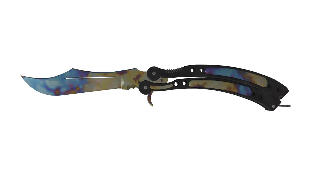 Butterfly Knife | Case Hardened seed #20, front