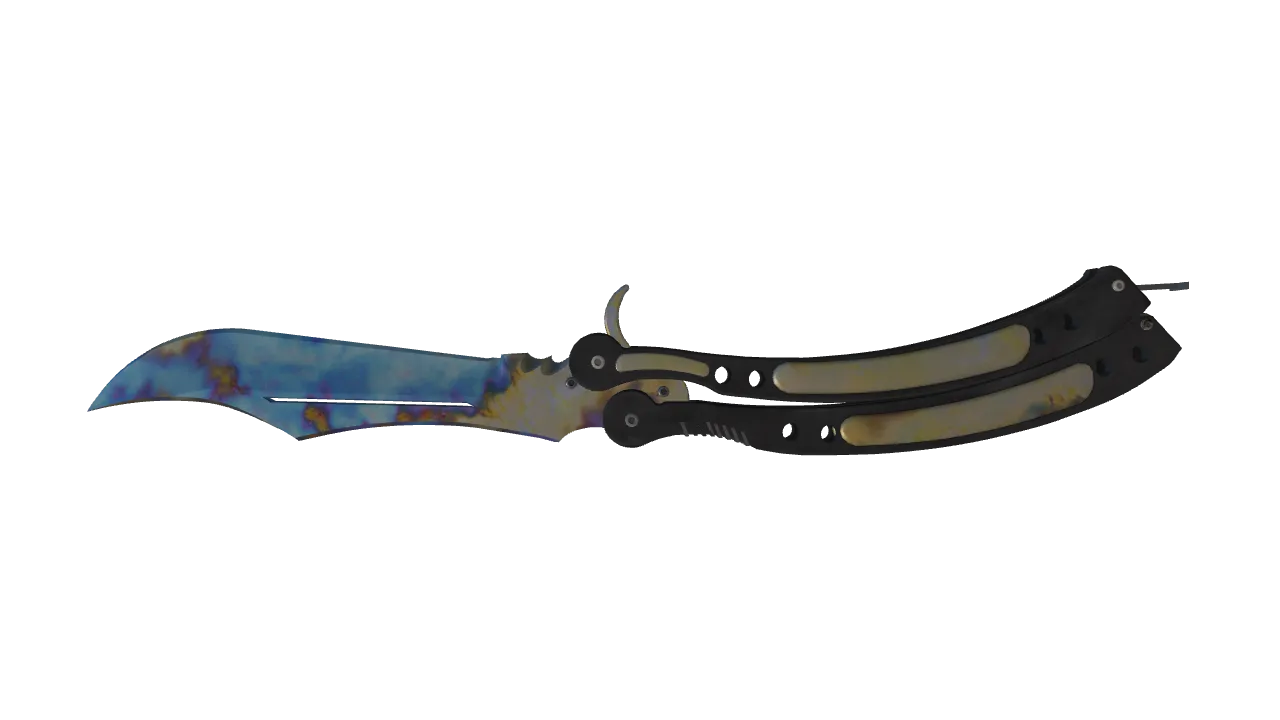 Butterfly Knife | Case Hardened seed #214, back