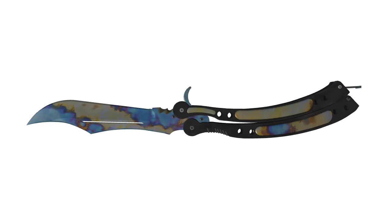 Butterfly Knife | Case Hardened seed #236, back