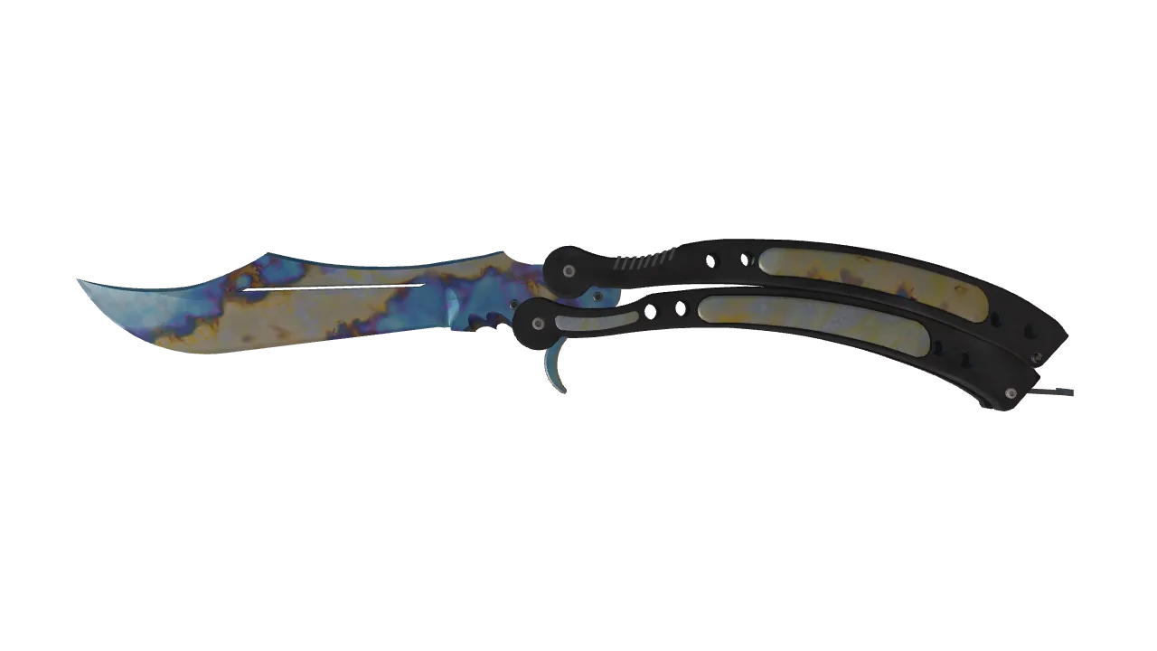 Butterfly Knife | Case Hardened seed #236, front