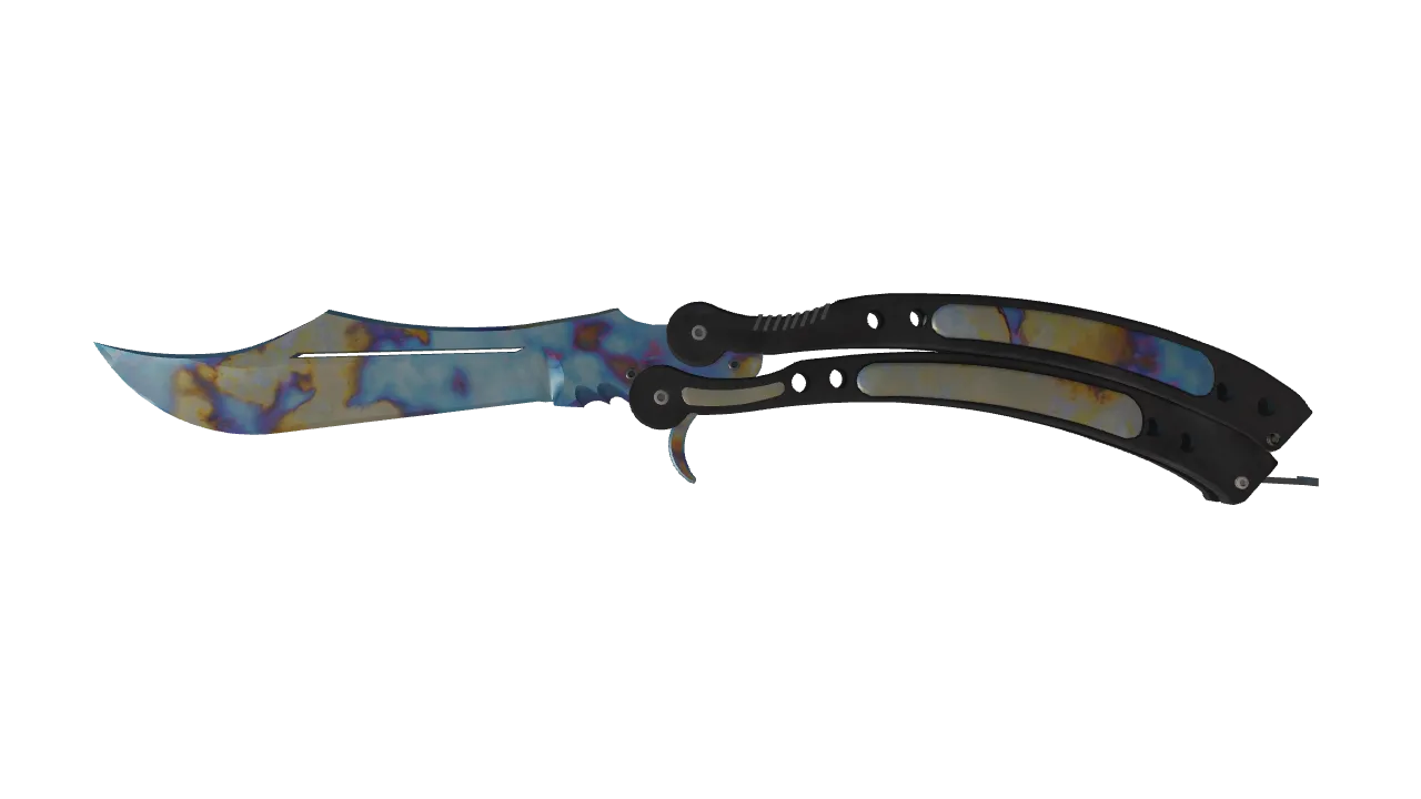 Butterfly Knife | Case Hardened seed #248, front