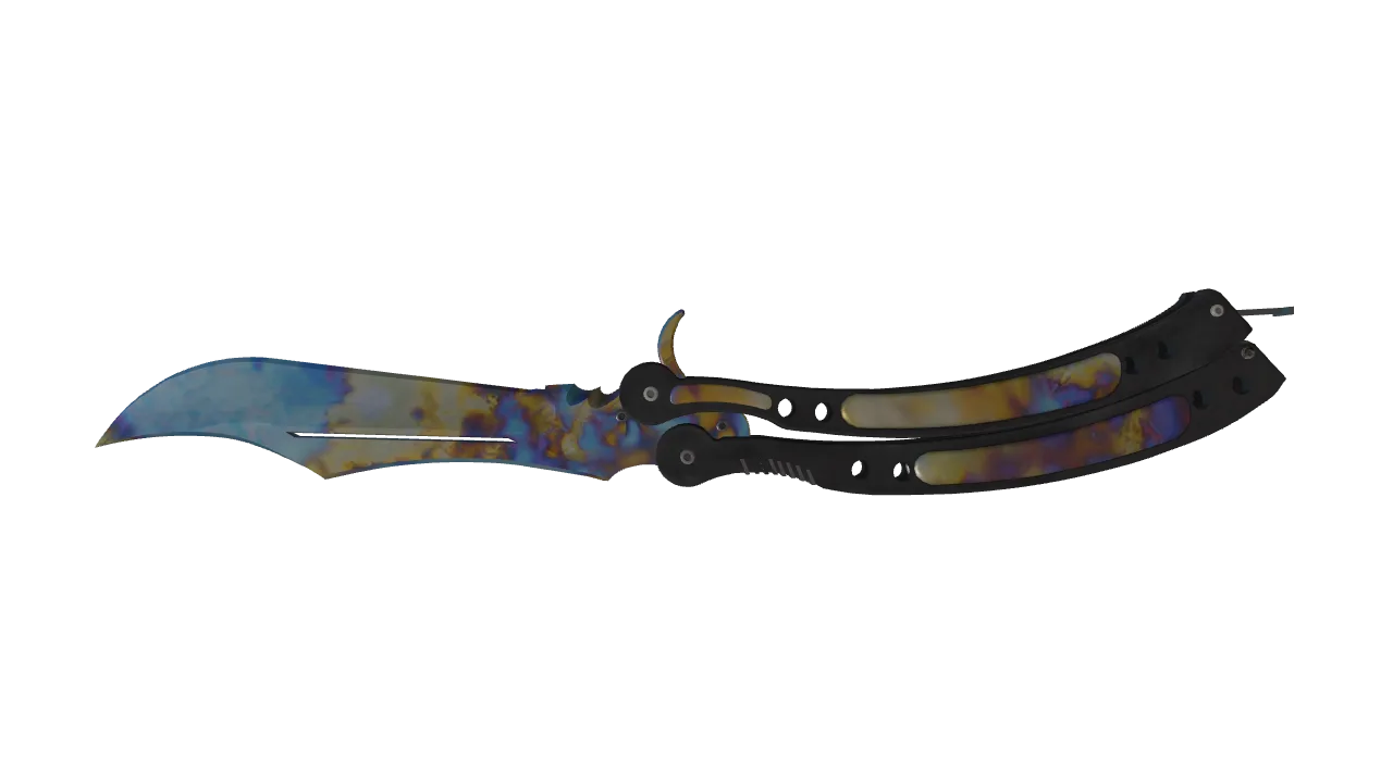 Butterfly Knife | Case Hardened seed #269, back