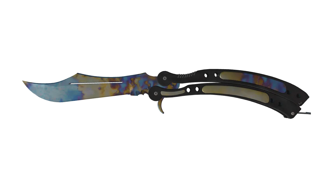 Butterfly Knife | Case Hardened seed #269, front