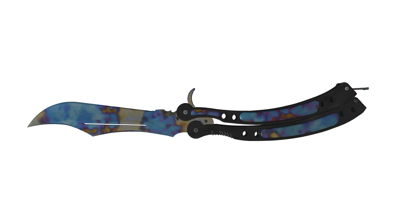 Butterfly Knife | Case Hardened seed #273, back