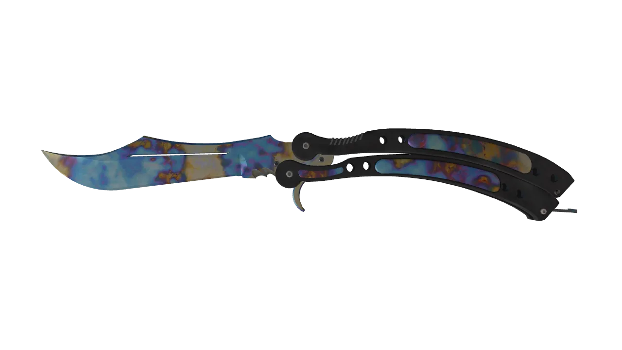 Butterfly Knife | Case Hardened seed #273, front