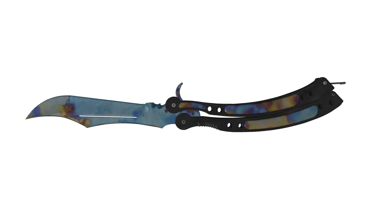 Butterfly Knife | Case Hardened seed #29, back