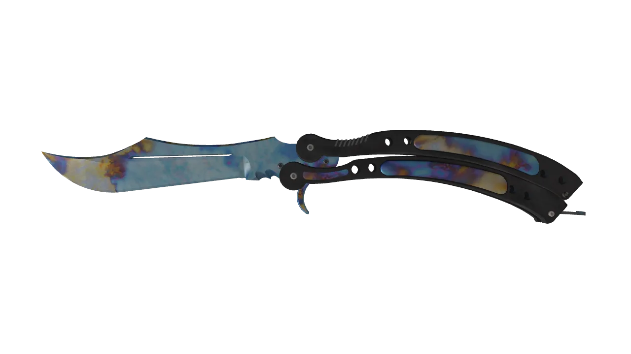 Butterfly Knife | Case Hardened seed #29, front