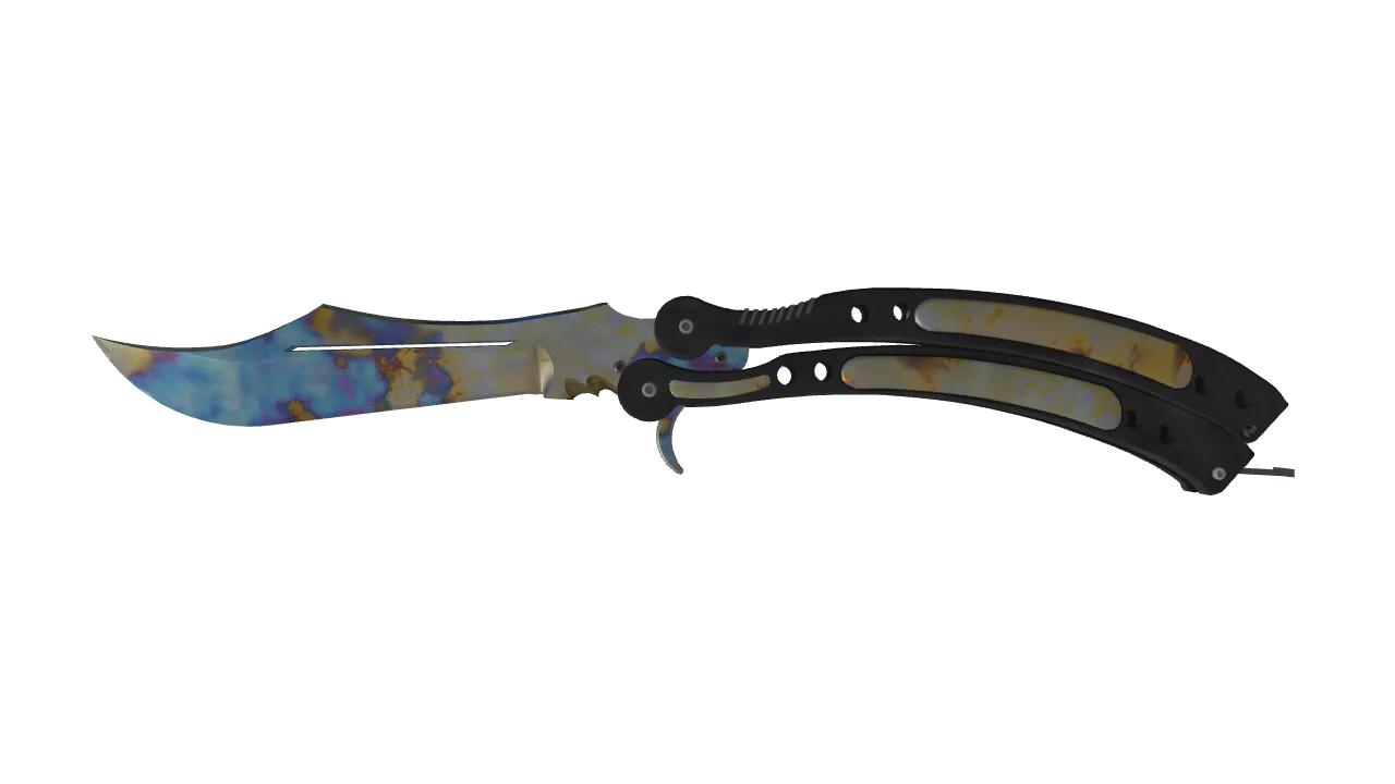 Butterfly Knife | Case Hardened seed #30, front
