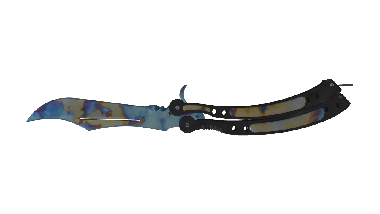 Butterfly Knife | Case Hardened seed #306, back