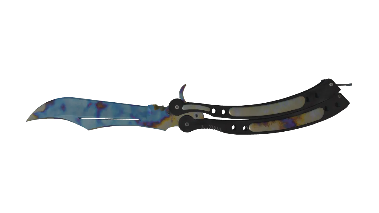 Butterfly Knife | Case Hardened seed #330, back