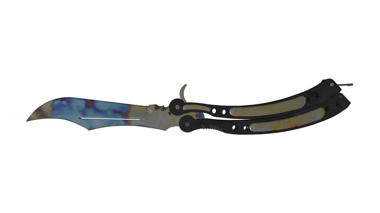 Butterfly Knife | Case Hardened seed #38, back